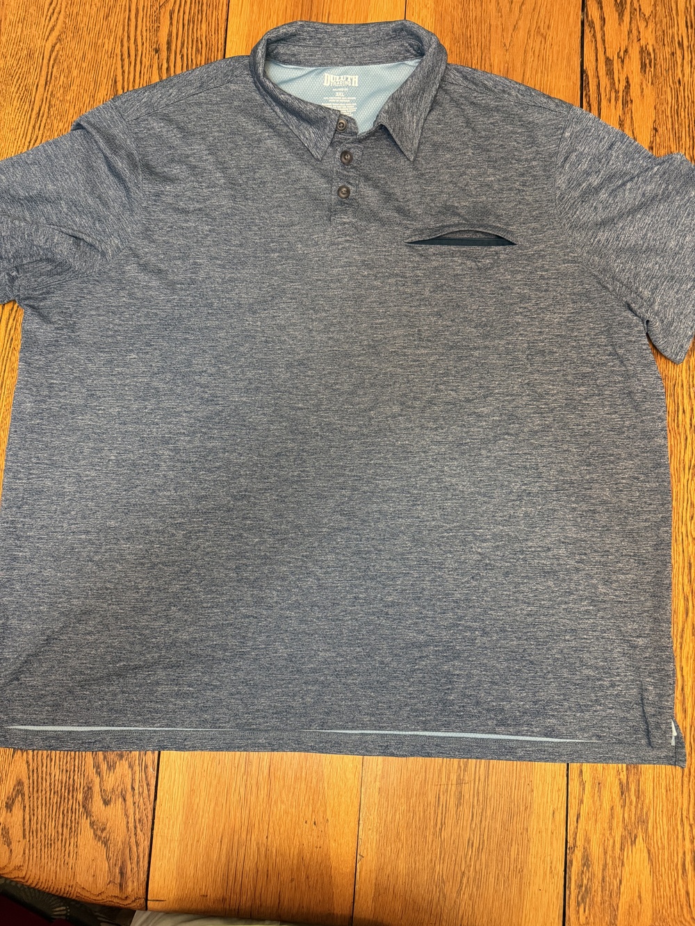 Duluth Trading Polo Shirt Mens 3XL Performance Relaxed Fit Pocket Short Sleeve